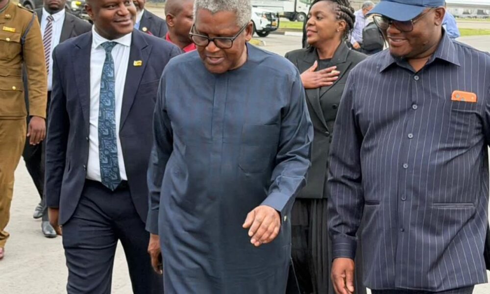 Dangote has landed in Harare